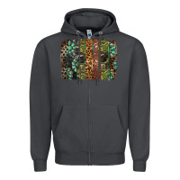 Smoke western camouflage brushstroke Zipper Hoodie - BarkalooDesign