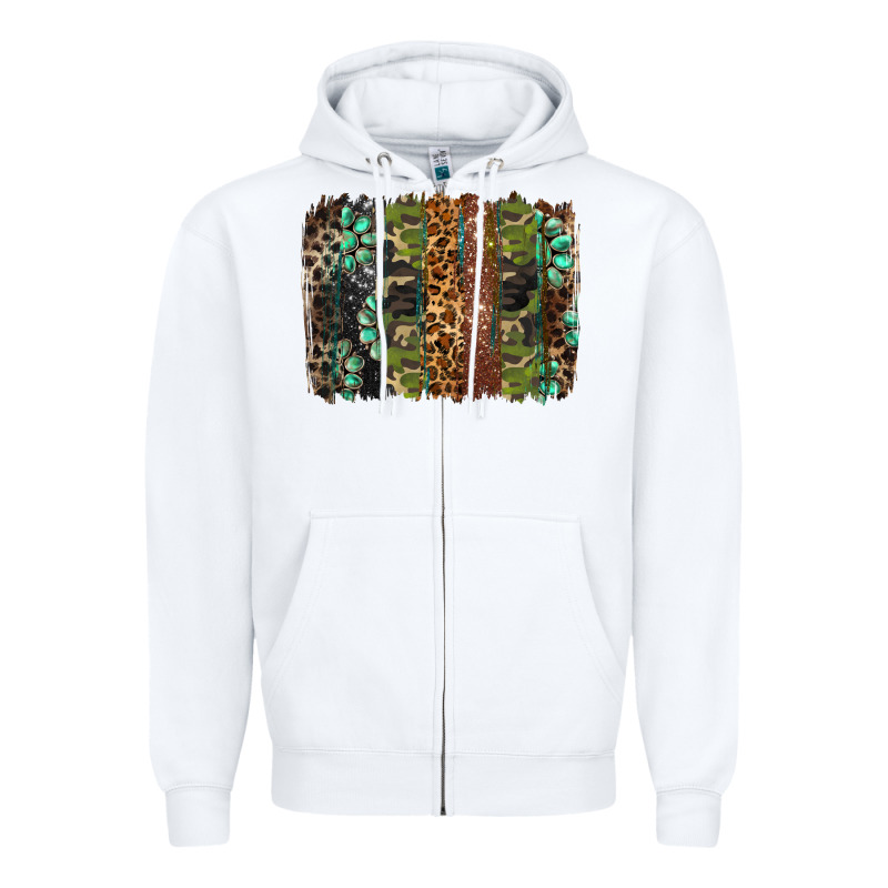 Western Camouflage Brushstroke Zipper Hoodie by BarkalooDesign | Teevron