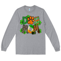 Heather Grey St. Patricks Dog Mom Long Sleeve Tee - FaDigitalArtStudio