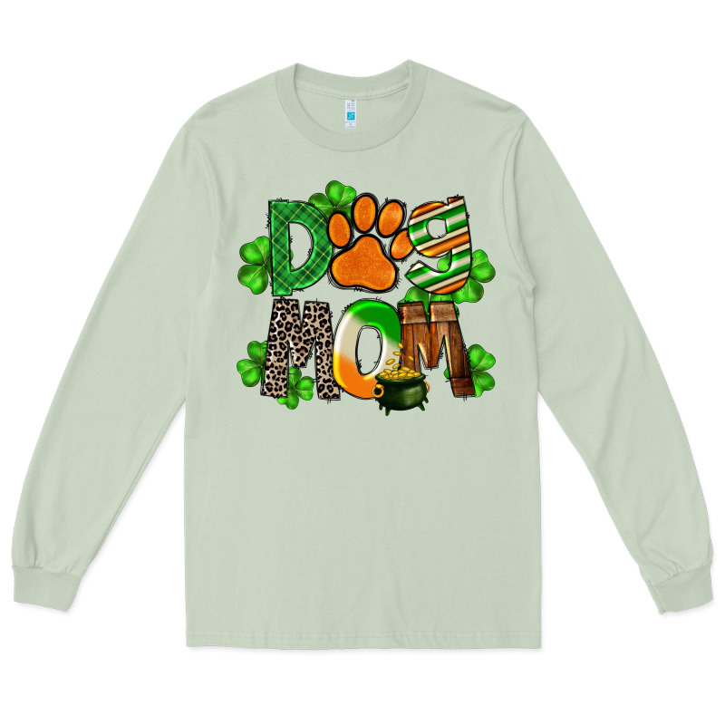 St. Patricks Dog Mom Long Sleeve Tee by FaDigitalArtStudio | Teevron