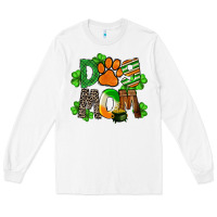 White St. Patricks Dog Mom Long Sleeve Tee - FaDigitalArtStudio