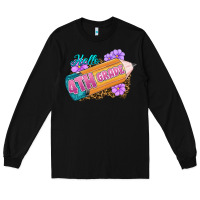 Black hello 4th grade Long Sleeve Tee - RanaPortraitStore