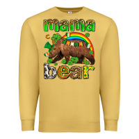 Antique Gold st patricks mama  bear Premium Sweatshirt - AdoDesignShop