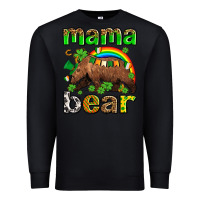 Black st patricks mama  bear Premium Sweatshirt - AdoDesignShop
