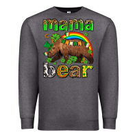 Charcoal Heather st patricks mama  bear Premium Sweatshirt - AdoDesignShop