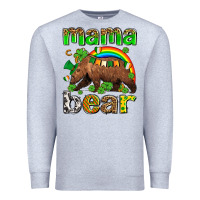 Heather Grey st patricks mama  bear Premium Sweatshirt - AdoDesignShop