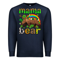 Navy st patricks mama  bear Premium Sweatshirt - AdoDesignShop