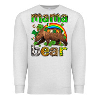 Oatmeal Heather st patricks mama  bear Premium Sweatshirt - AdoDesignShop