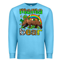 Ocean Blue st patricks mama  bear Premium Sweatshirt - AdoDesignShop