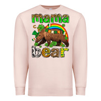 Pale Pink st patricks mama  bear Premium Sweatshirt - AdoDesignShop