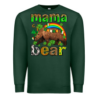 Sports Green st patricks mama  bear Premium Sweatshirt - AdoDesignShop
