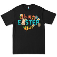 Black Happy Easter y'all Easter Day Premium Tee - HowdyJamesFarm