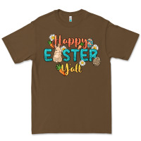 Cacao Happy Easter y'all Easter Day Premium Tee - HowdyJamesFarm
