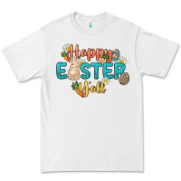White Happy Easter y'all Easter Day Premium Tee - HowdyJamesFarm