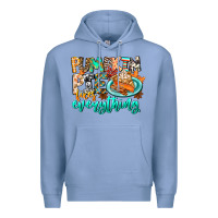 Colony Blue Pumpkin Pie Fixes Everything Premium Hoodie - CowhideDigitalArt