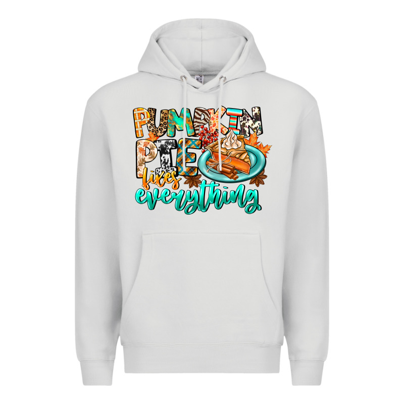 Pumpkin Pie Fixes Everything Premium Hoodie by CowhideDigitalArt | Teevron