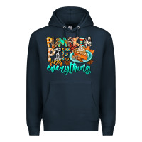 Navy Pumpkin Pie Fixes Everything Premium Hoodie - CowhideDigitalArt