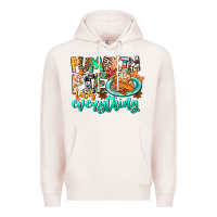 Pale Pink Pumpkin Pie Fixes Everything Premium Hoodie - CowhideDigitalArt