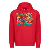 Red Pumpkin Pie Fixes Everything Premium Hoodie - CowhideDigitalArt