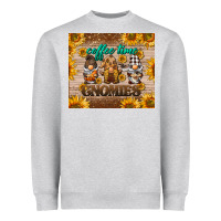 Heather Grey coffee time gnomies Heavyweight Sweatshirt - BarkalooDesign