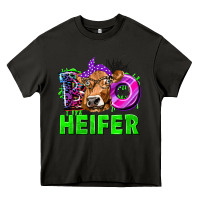 Asphalt Boo Heifer Cow Heavy Core Tee - texasbilliewilder
