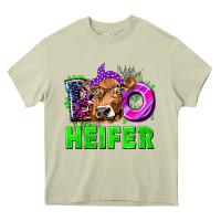 Mossy Boo Heifer Cow Heavy Core Tee - texasbilliewilder