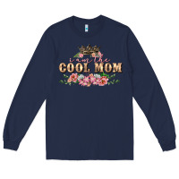 Navy i am the cool mom Long Sleeve Tee - FaDigitalArtStudio