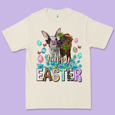 Happy Easter Heifers Easter Day Premium Tee Designed By Howdyjamesfarm