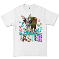 White Happy Easter Heifers Easter Day Premium Tee - HowdyJamesFarm