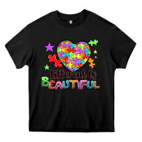 Black different is beautiful Heavy Core Tee - NancyCooperArtShop