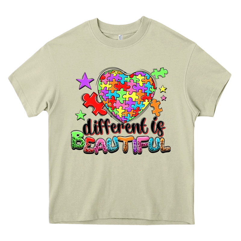 Different Is Beautiful Heavy Core Tee by NancyCooperArtShop | Teevron