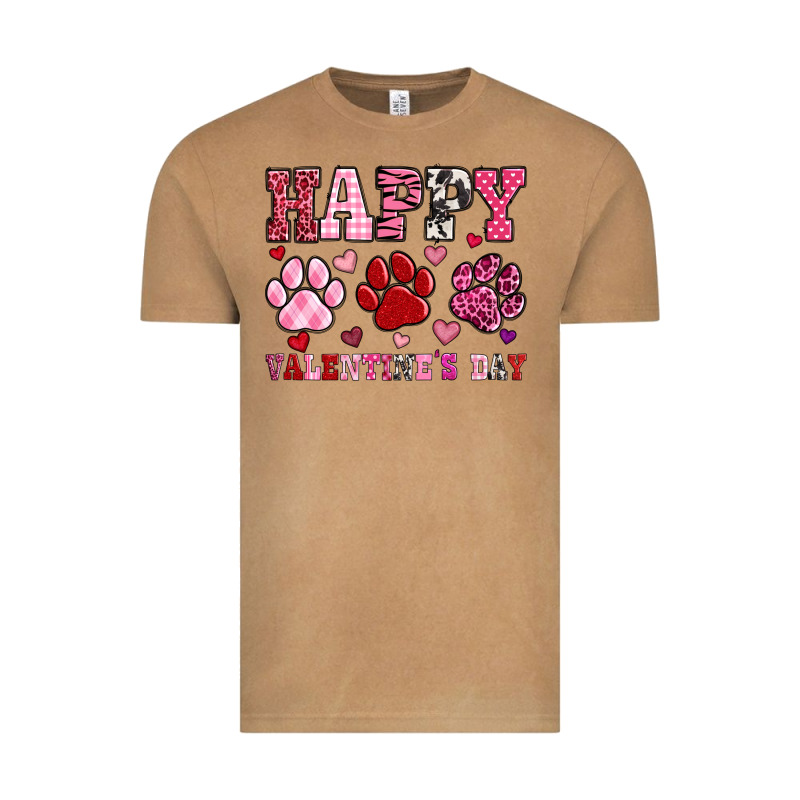 Happy Valentine's Day Paws Vintage Tee by OliviaCreatesArt | Teevron