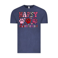 Vintage Denim happy valentine's day paws Vintage Tee - OliviaCreatesArt