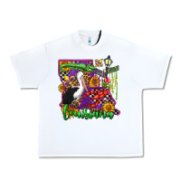 White louisiana Urban Heavy Tee - OliviaCreatesArt