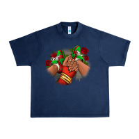 Navy Latina Mexican Urban Heavy Tee - RanaPortraitStore