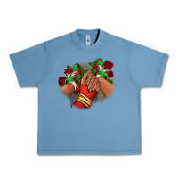 Pebble Blue Latina Mexican Urban Heavy Tee - RanaPortraitStore