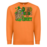 Carrot dead inside but lucky  with skeleton Premium Sweatshirt - AdoDesignShop
