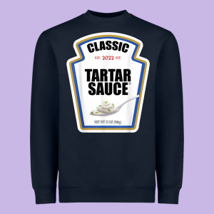 Tartar Sauce Condiment Diy Halloween Costume Matching Group T Shirt Heavyweight Sweatshirt Designed By Baomotion