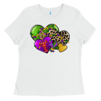 Mardi Gras Hearts Cg (1) Ladies Tee | Teevron