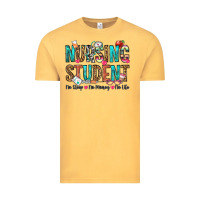 Vintage Mustard nursing student no sleep no money no life Vintage Tee - OliviaCreatesArt