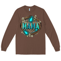 Chestnut Mama with gemstone leopard Mother's Day Long Sleeve Tee - FaDigitalArtStudio