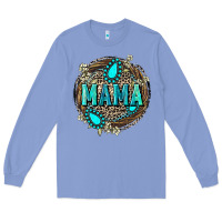 Colony Blue Mama with gemstone leopard Mother's Day Long Sleeve Tee - FaDigitalArtStudio