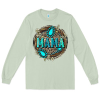 Matcha Mama with gemstone leopard Mother's Day Long Sleeve Tee - FaDigitalArtStudio