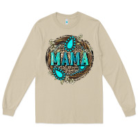 Mushroom Mama with gemstone leopard Mother's Day Long Sleeve Tee - FaDigitalArtStudio