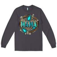 Smoke Mama with gemstone leopard Mother's Day Long Sleeve Tee - FaDigitalArtStudio