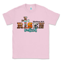 Bubblegum Pink he is risen indeed matthew 28 6 jesus christ easter Classic Tee - Jasminsmagicworld