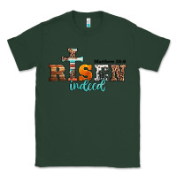 Sports Green he is risen indeed matthew 28 6 jesus christ easter Classic Tee - Jasminsmagicworld
