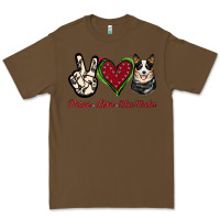 Cacao Peace Love Blue Heeler Premium Tee - Jasminsmagicworld
