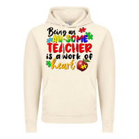 Vintage Artic Being an au some teacher is a work of the heart Vintage Hoodie - FaDigitalArtStudio