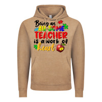 Vintage Coffee Being an au some teacher is a work of the heart Vintage Hoodie - FaDigitalArtStudio